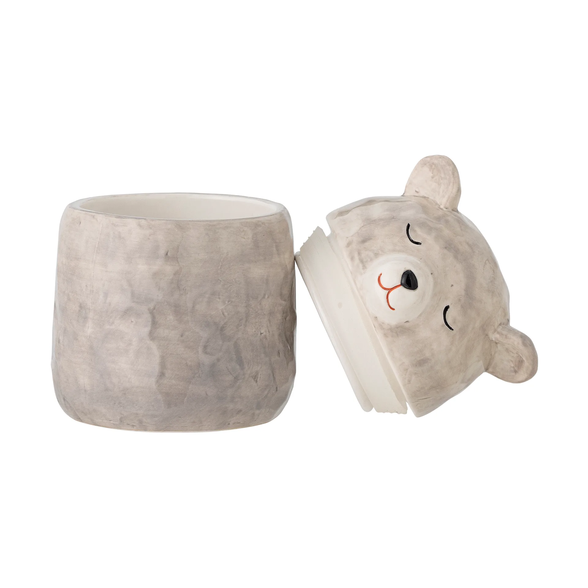 Puk 뚜껑이 달린 항아리 Ø10cm, Grey Bloomingville | 블루밍빌