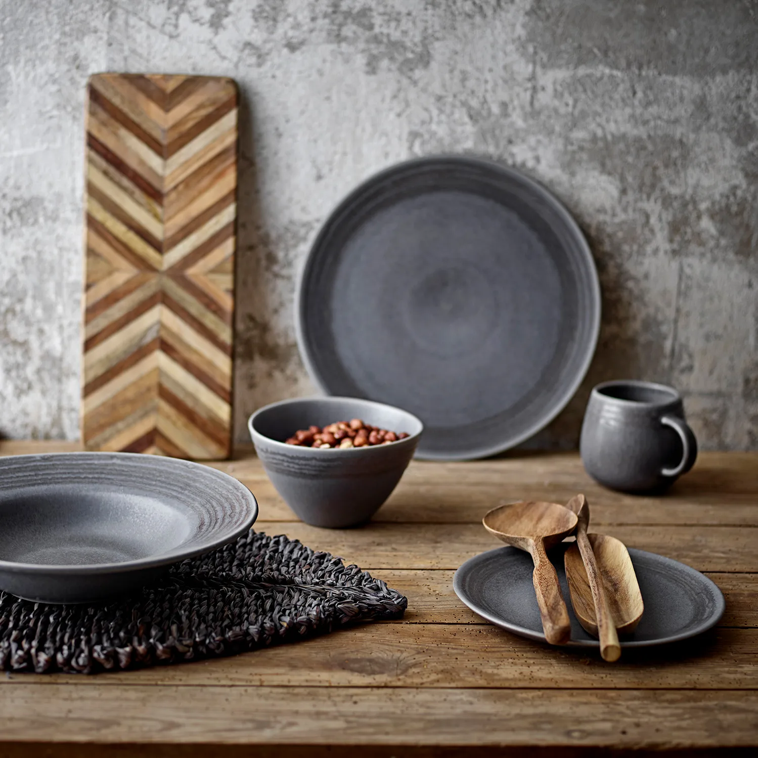 Raleg 접시 Ø21 cm, grey Bloomingville | 블루밍빌