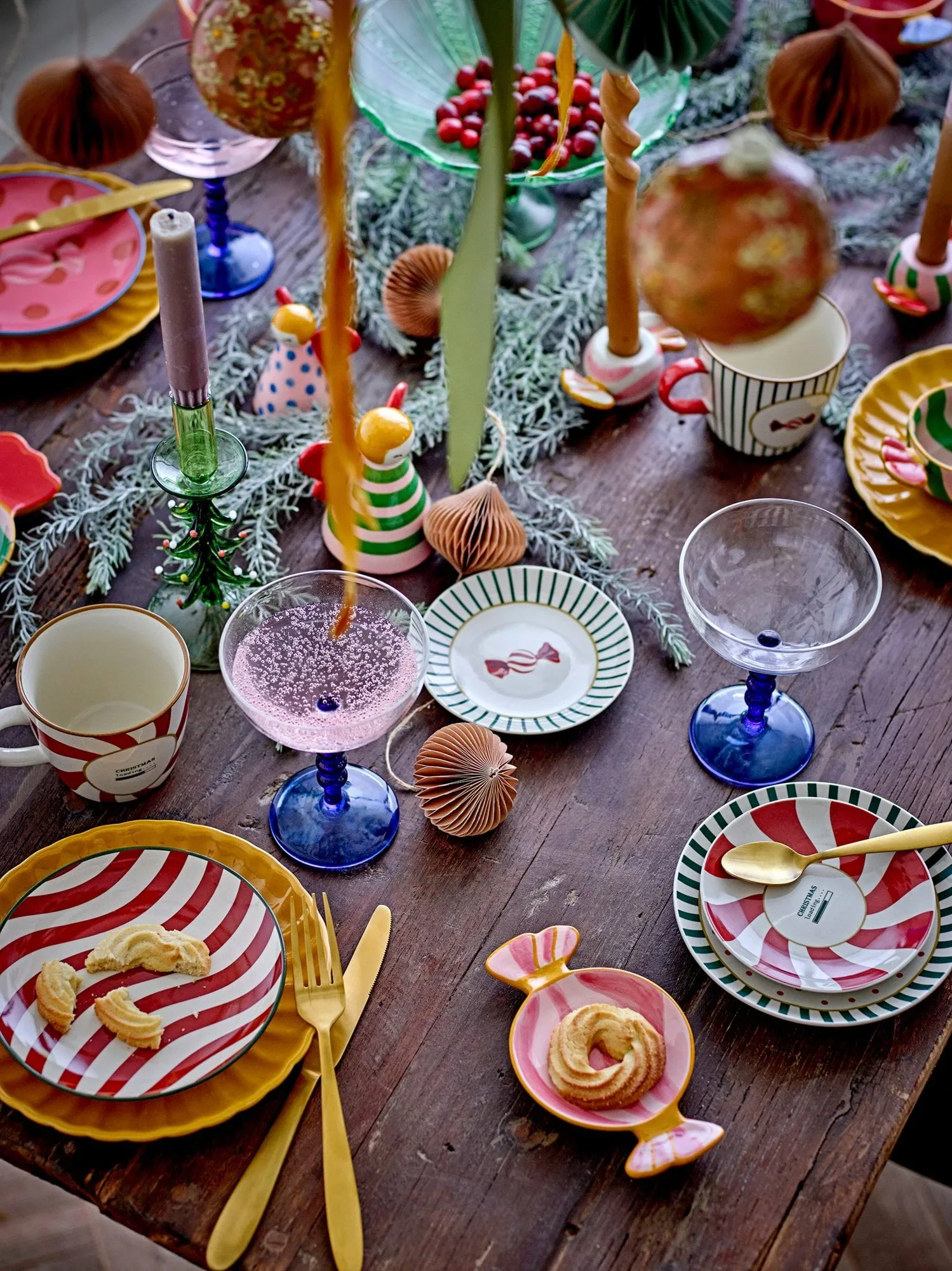 율 접시, Röd-grön, 2 delar, Ø12,5 cm Bloomingville | 블루밍빌
