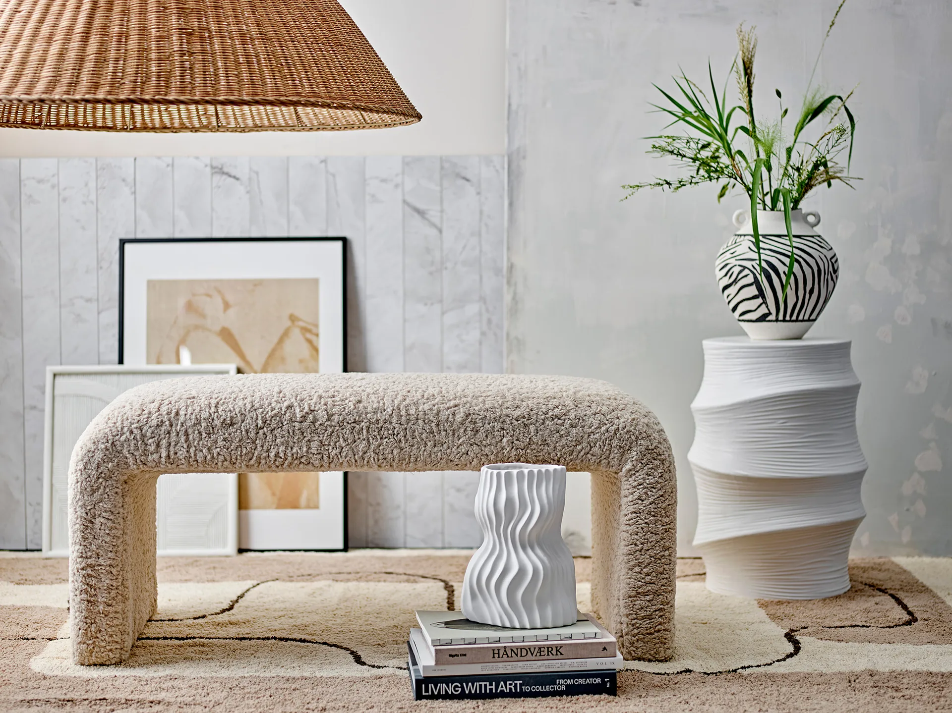 Sahal 화병 25.5 cm, White Bloomingville | 블루밍빌