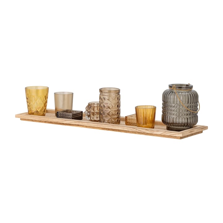 Sanga 트레이 & 캔들 holder 9 pieces, Brown Bloomingville | 블루밍빌