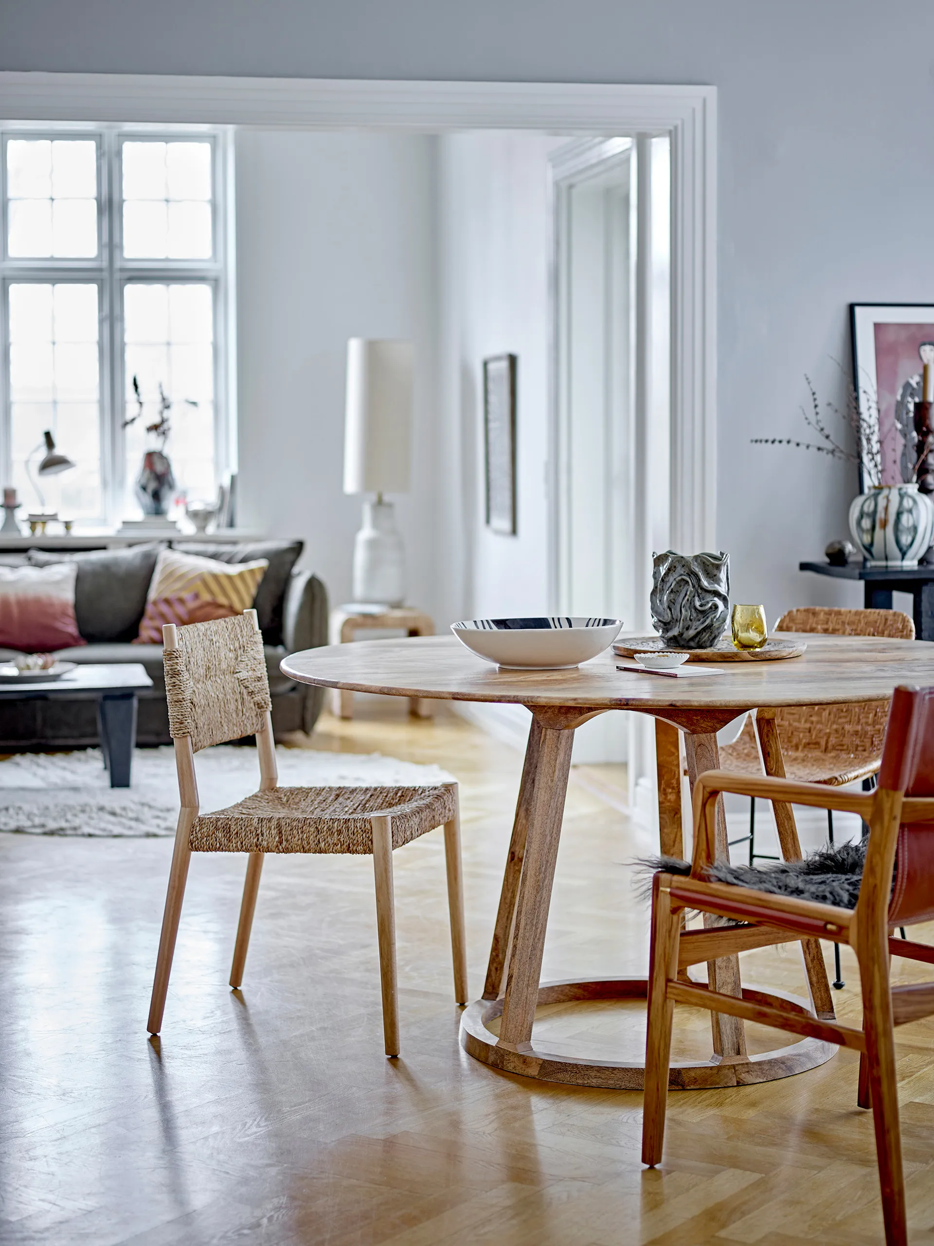 Saran 체어 우븐 백 & 시트, Natural Bloomingville | 블루밍빌