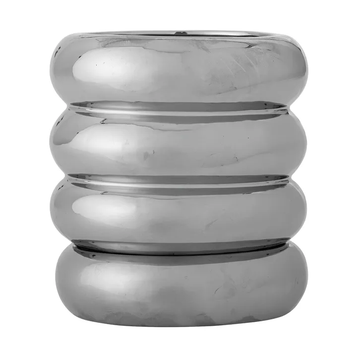 Shine 화분과 받침대 - Silver, 16x18 cm - Bloomingville | 블루밍빌