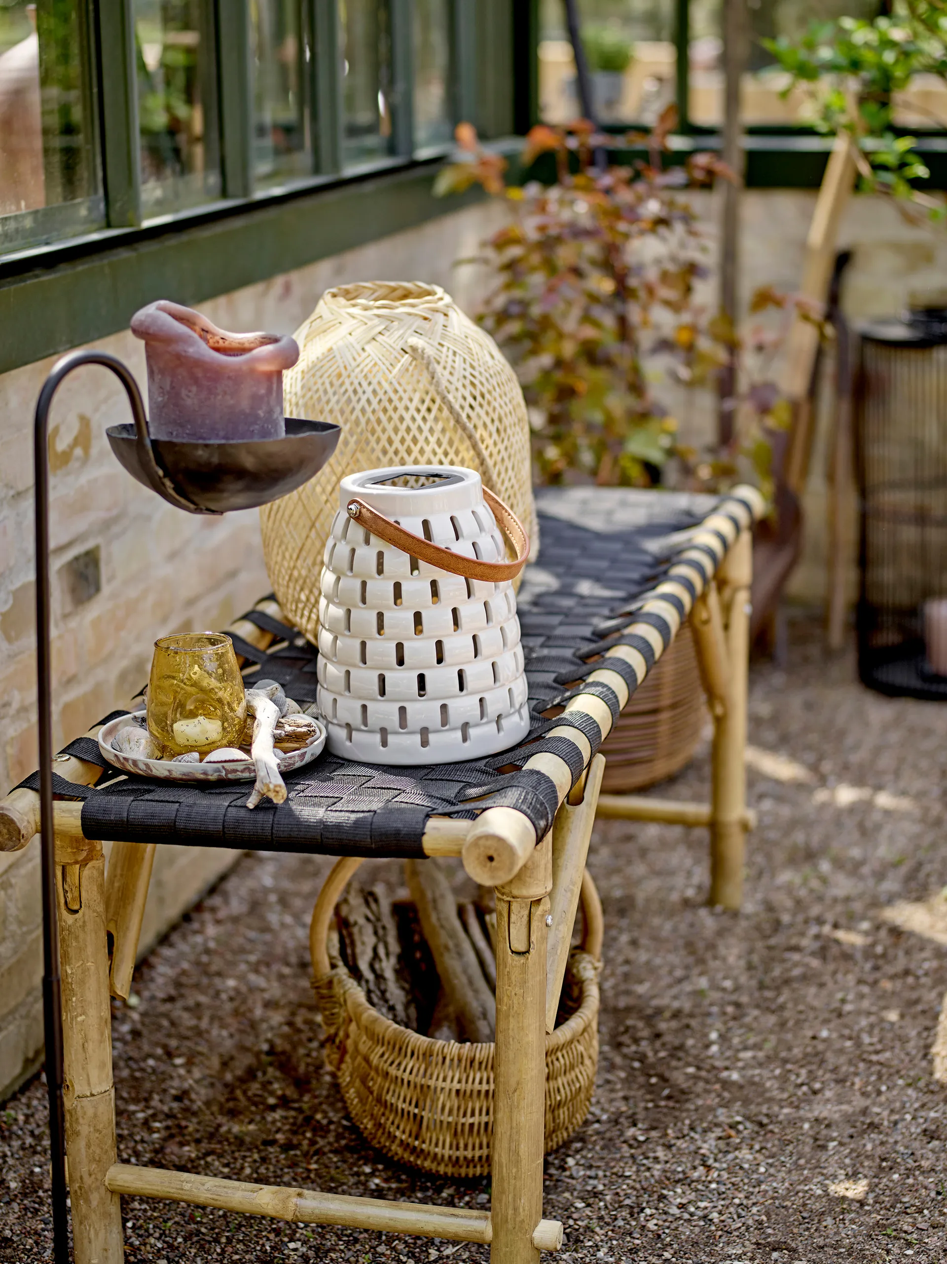 Trellis 태양광 랜턴 20.5 cm, Natural Bloomingville | 블루밍빌