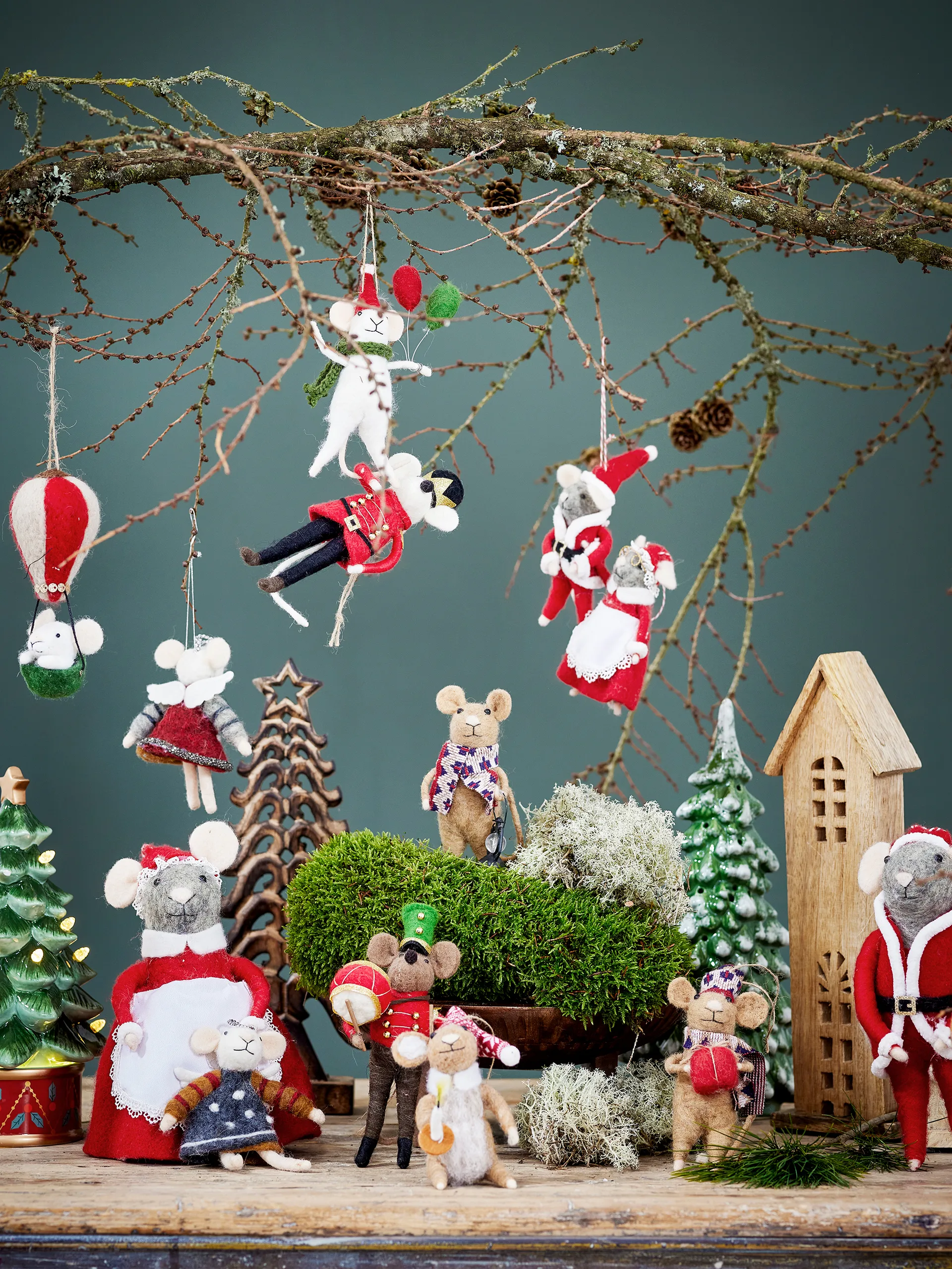 페오 크리스마스 트리 오너먼트 울, White Bloomingville | 블루밍빌