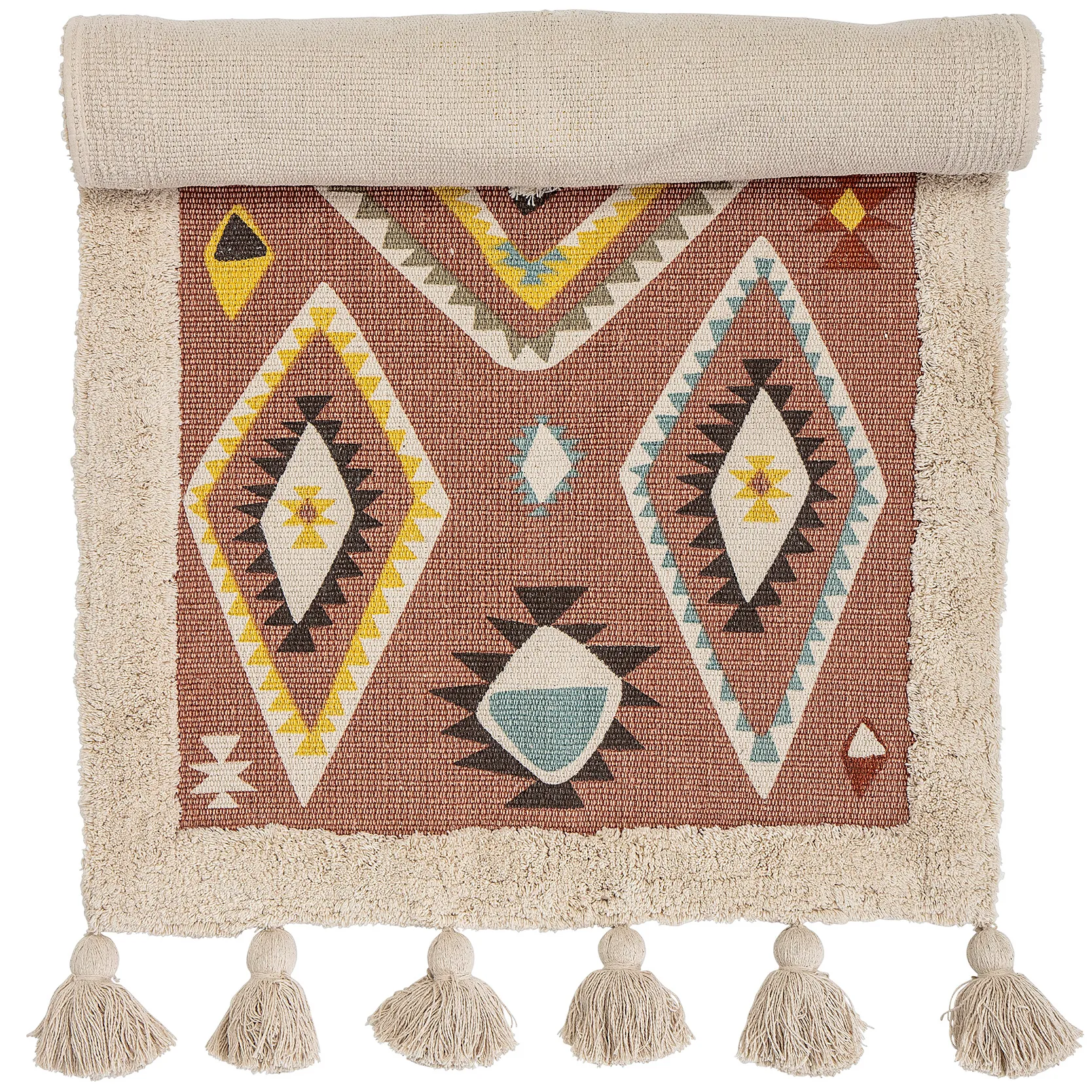 블루밍빌 러그 with tassles 120x65 cm, Multi Bloomingville | 블루밍빌