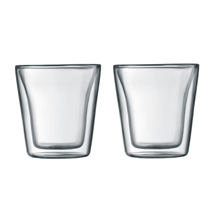 캔틴 더블월 유리컵 2개 세트 - 0.1 l - Bodum | 보덤