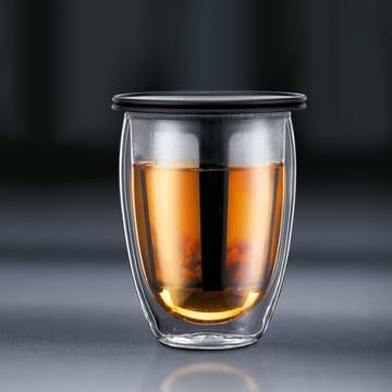티포원 유리컵과 티 스트레이너 - black - Bodum | 보덤
