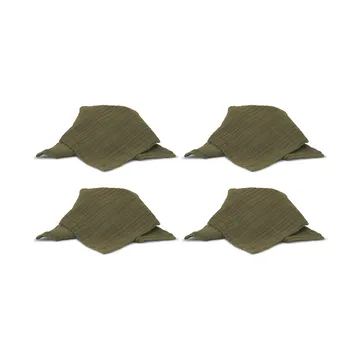 아스트리드 냅킨 40x40 cm 4개 세트 - Green - Boel & Jan | 보엘앤얀