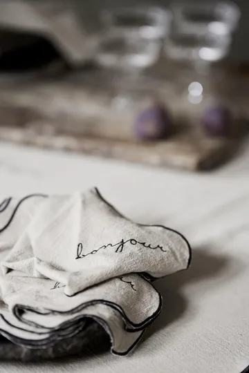 보르도 코튼 냅킨 40x40 cm - Beige - Boel & Jan | 보엘앤얀