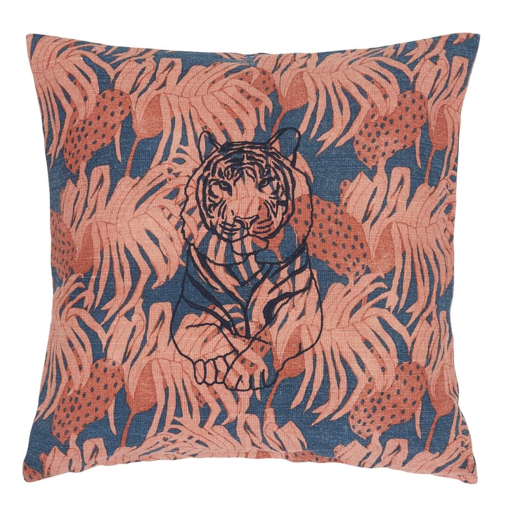 러프 타이거 베개 커버 45x45 cm - Blue-rust - Boel & Jan | 보엘앤얀