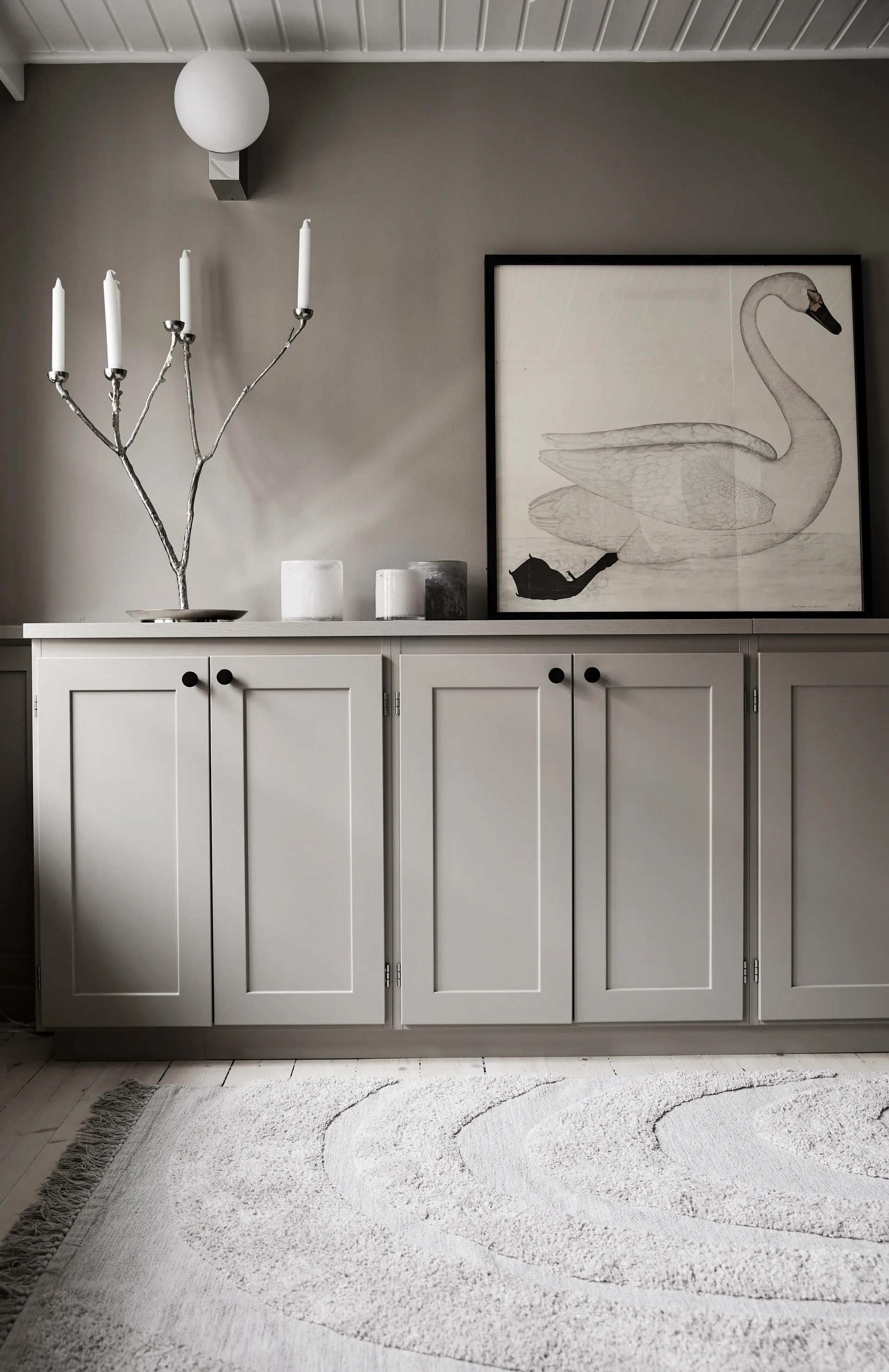 Bungenas 캔들홀더 Ø12.5 cm, grey Boel & Jan | 보엘앤얀