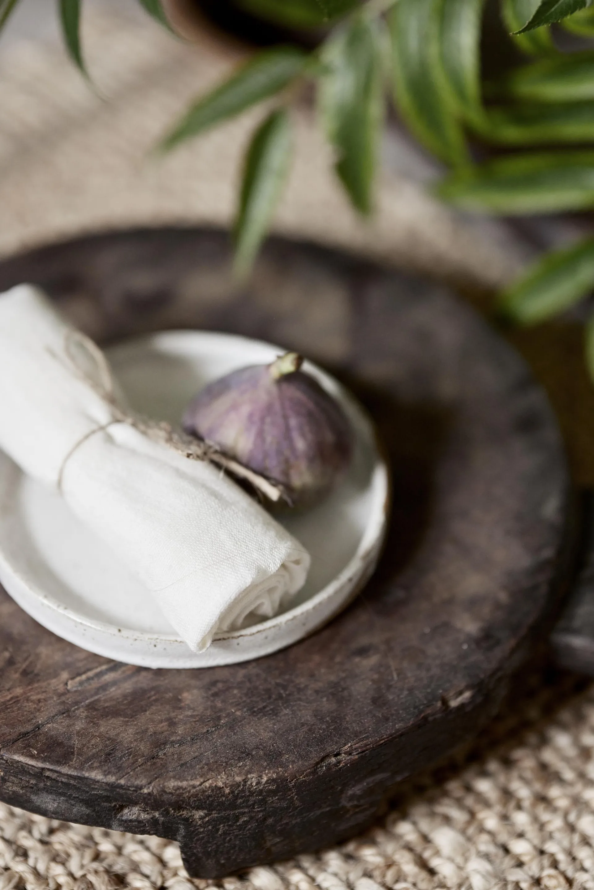 Mandela 리넨 냅킨 40x40 cm, White Boel & Jan | 보엘앤얀