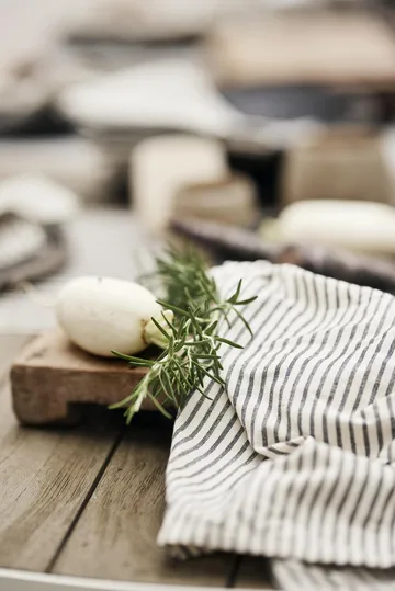 Sammie 주방 타월 50x70 cm - Black and white - Boel & Jan | 보엘앤얀