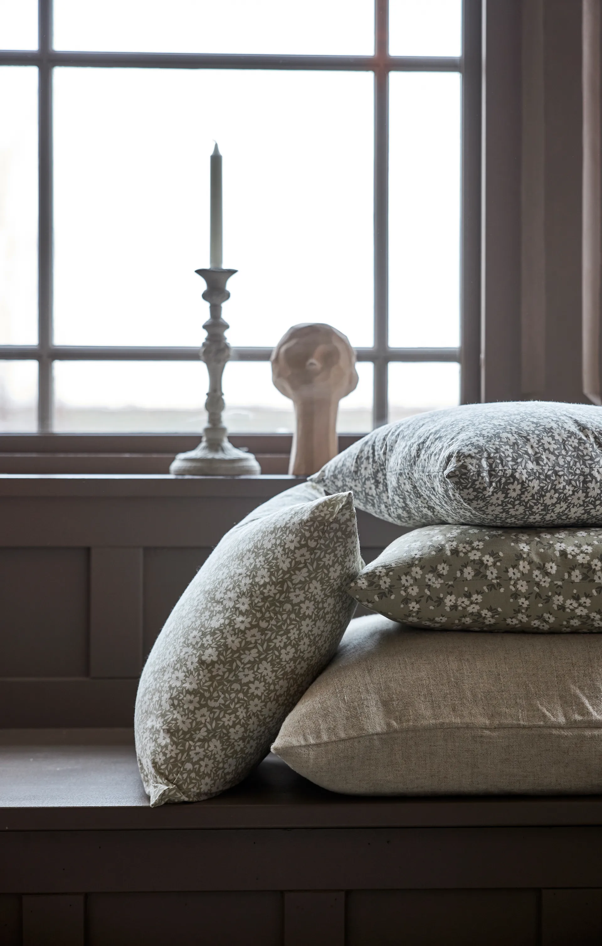 Timotej 베개커버 45x45 cm, grey-off white Boel & Jan | 보엘앤얀