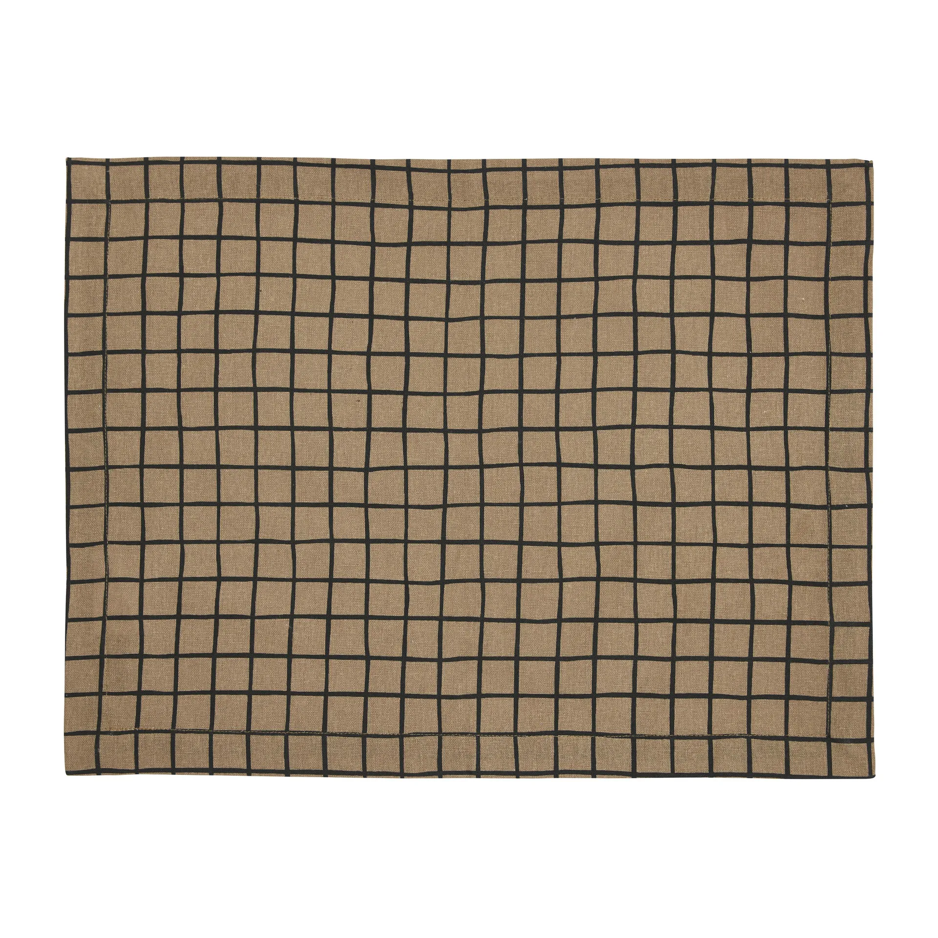 Tofta 체크 테이블매트 35x45 cm, Brown Boel & Jan | 보엘앤얀