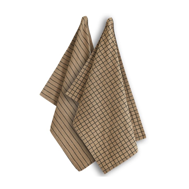 Tofta mix 주방 타월 50x70 cm 2개 세트 - Brown - Boel & Jan | 보엘앤얀