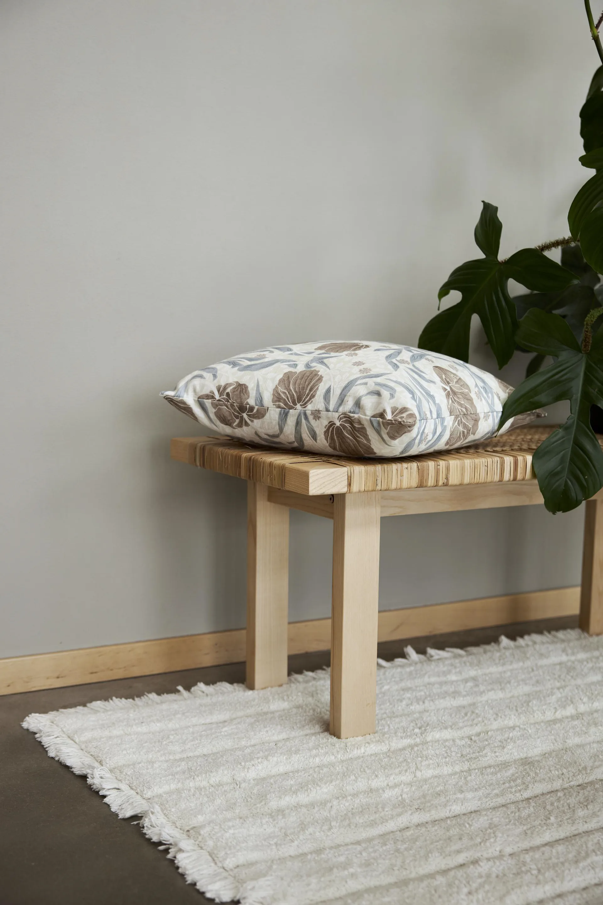 Zoe 코튼 러그 160x160 cm, Offwhite Boel & Jan | 보엘앤얀