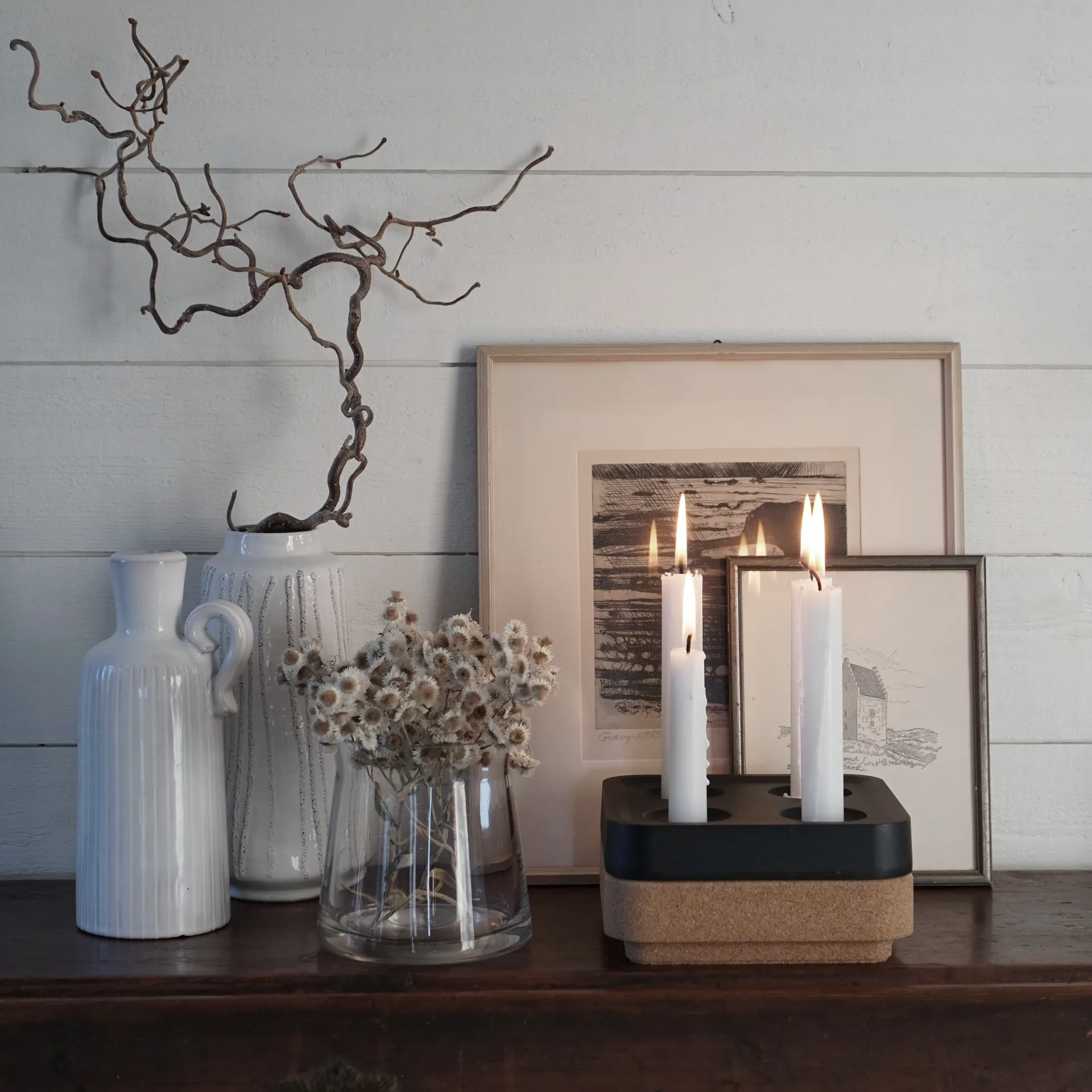 코르크 보울 for four 캔들s 16x16 cm, Brown Born In Sweden | 본인스웨덴