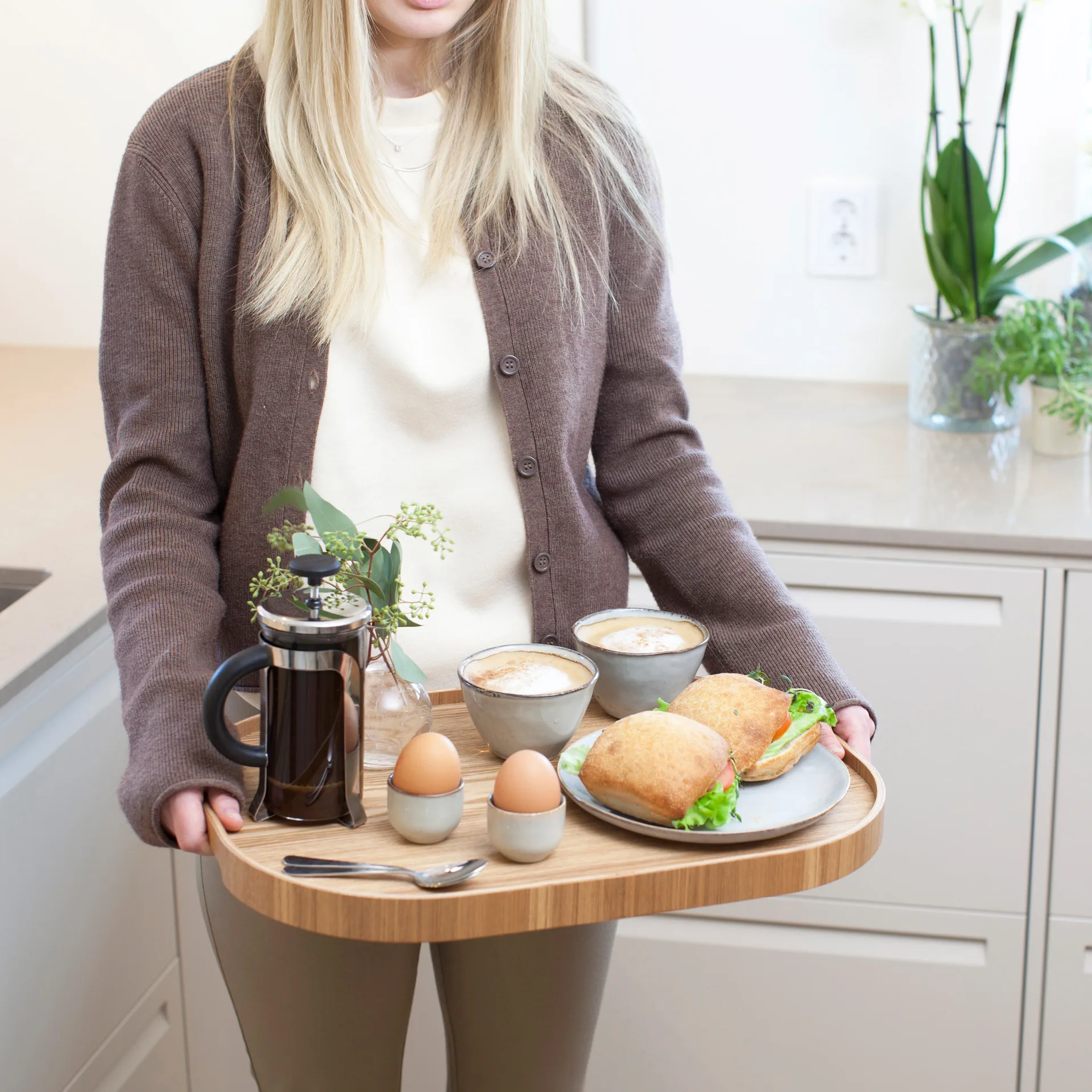 서빙 트레이 커블린 라지 34x47 cm, willow Bosign | 보사인