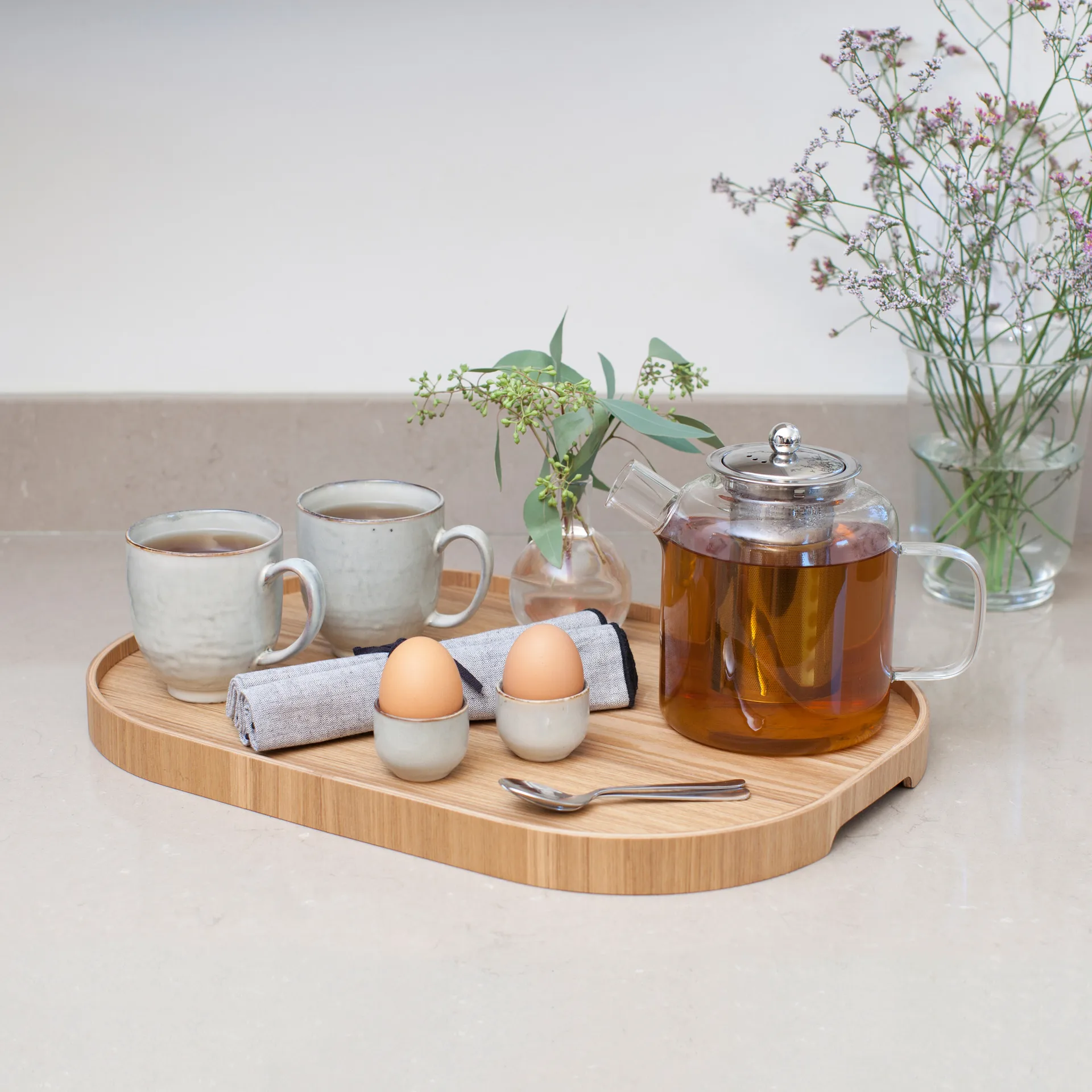 서빙 트레이 커블린 라지 34x47 cm, willow Bosign | 보사인