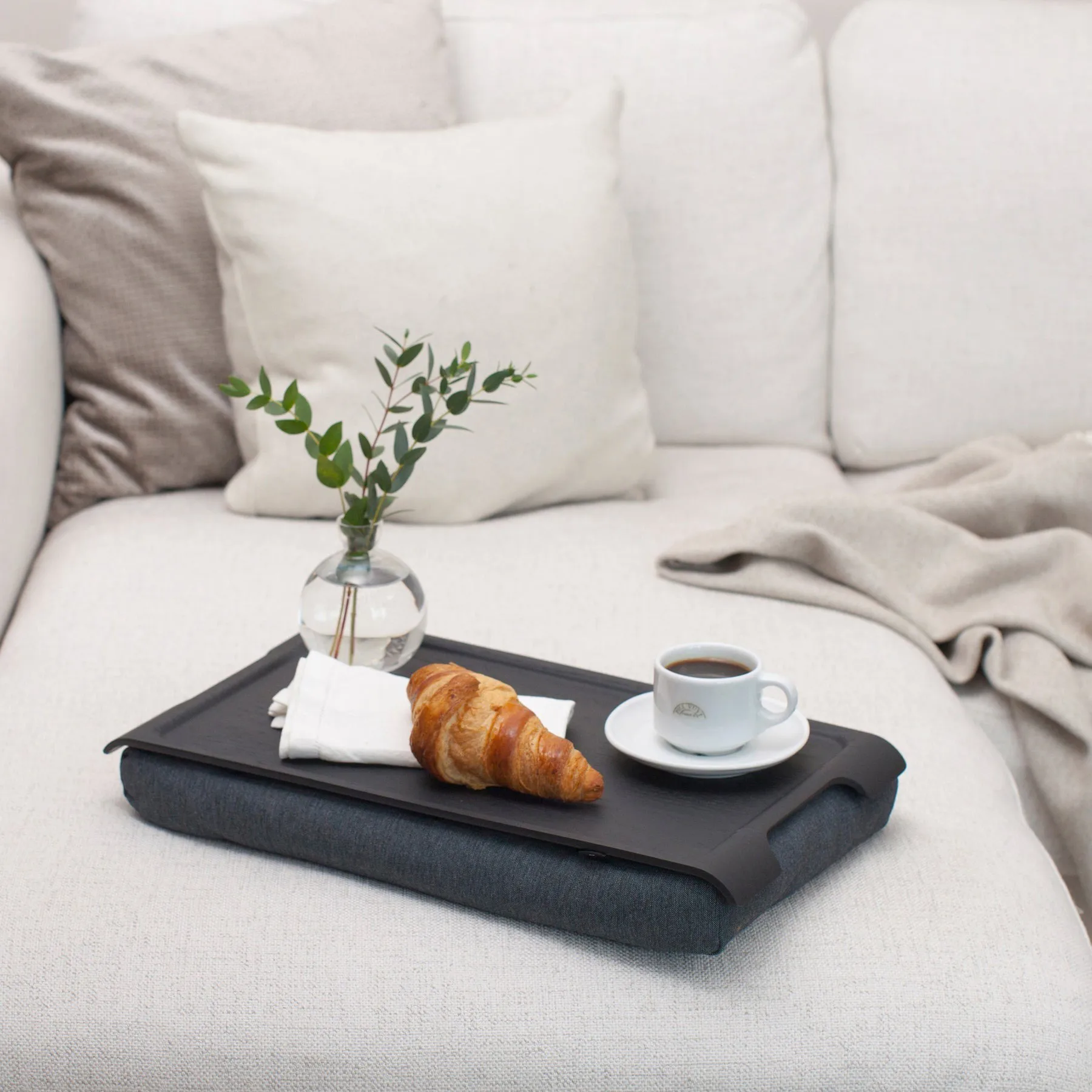 랩트레이 논슬립 43x23 cm, Black willow-grey Bosign | 보사인