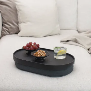 CurveLine™ 논슬립 무릎 트레이 39x26 cm - Black willow-grey - Bosign | 보사인