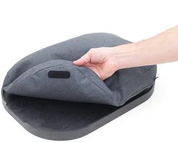 CurveLine™ 논슬립 무릎 트레이 47x34 cm - Black willow-grey - Bosign | 보사인