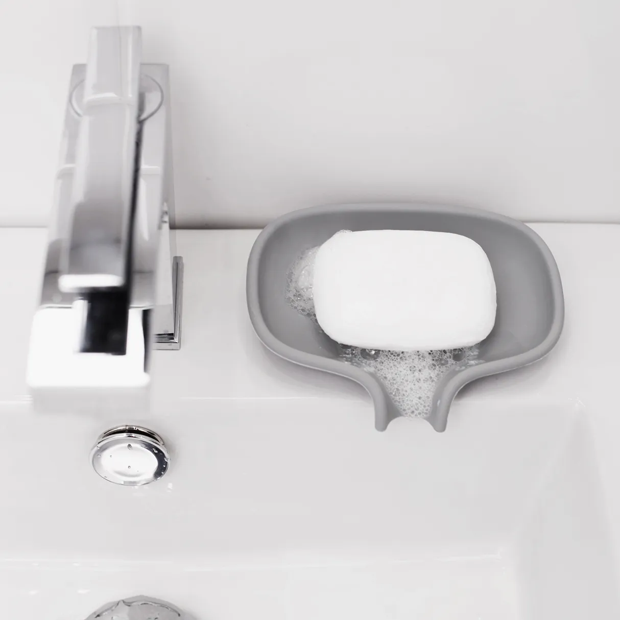 비누 받침 & drainage spout silicone, grey Bosign | 보사인