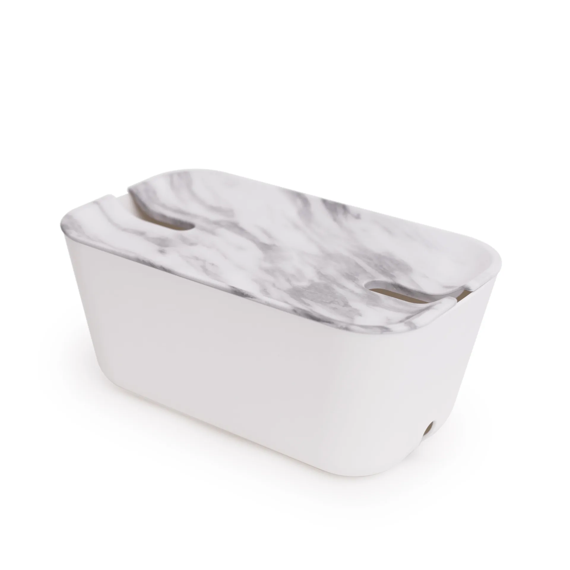 케이블 오거나이저 M 케이블 정리함, marble print Bosign | 보사인