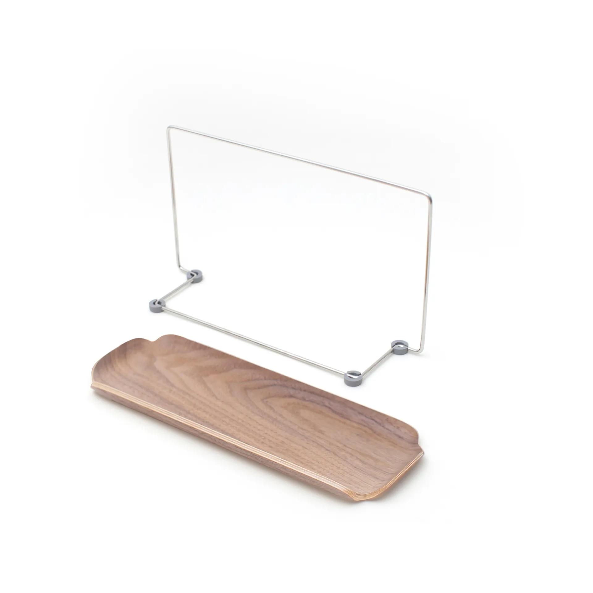 리프 디시 랙 디시클로스 홀더 포함, Walnut-stainless steel Bosign | 보사인