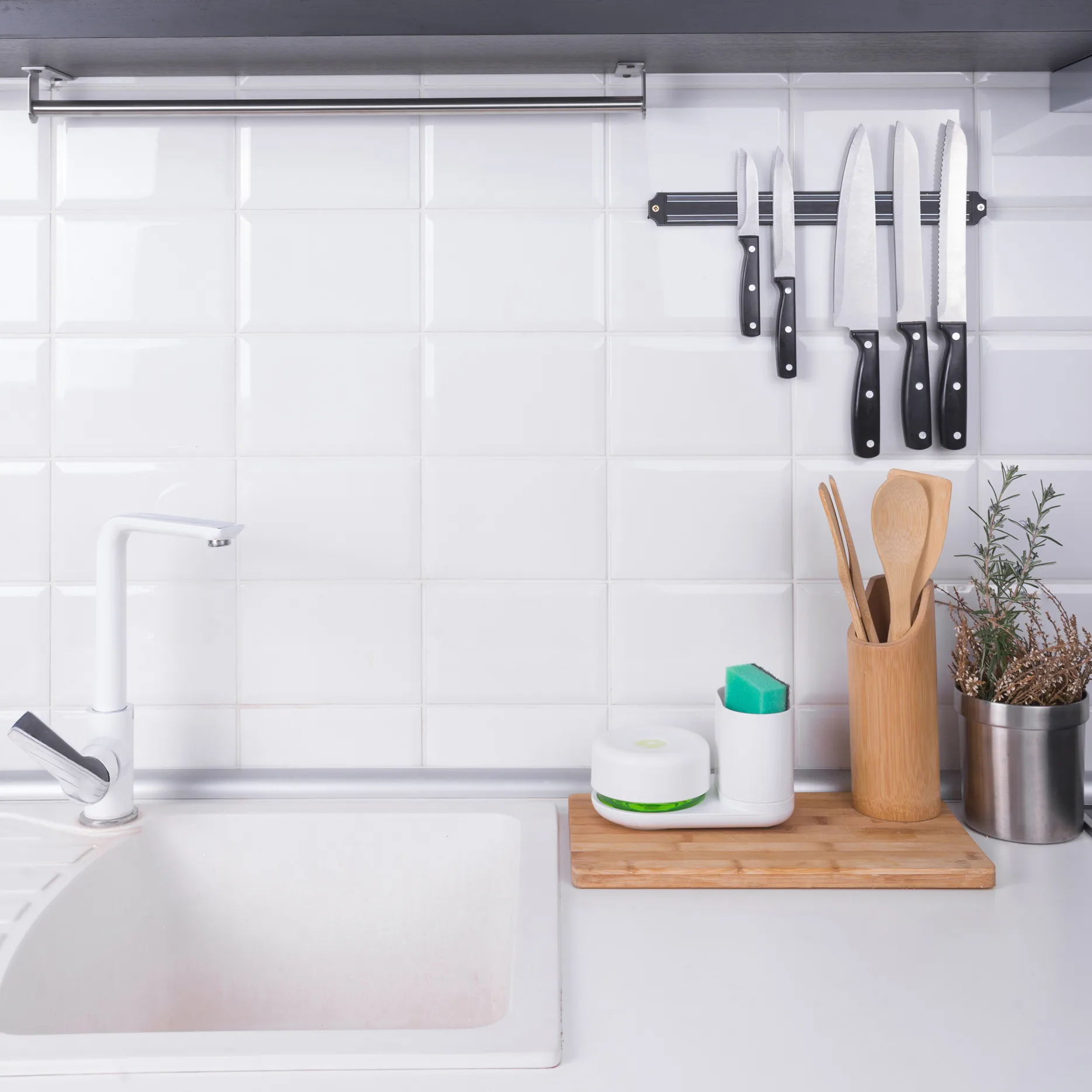 디쉬워싱 리퀴드 펌프 & 스토리지 렉, white Bosign | 보사인