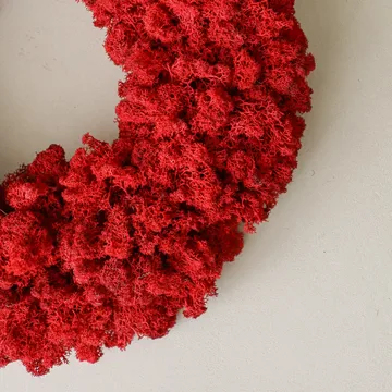 이끼 화환 - 레드, 지름 40 cm - Botané | 보타네