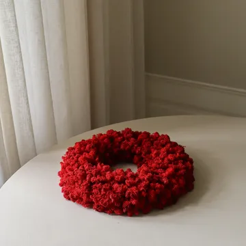이끼 화환 - 레드, 지름 40 cm - Botané | 보타네
