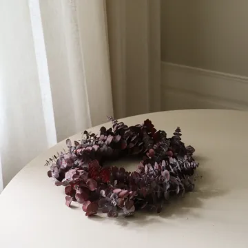 유칼립투스 화환 - 다크 레드, Ø40 cm - Botané | 보타네