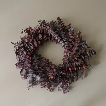 유칼립투스 화환 - 다크 레드, Ø40 cm - Botané | 보타네