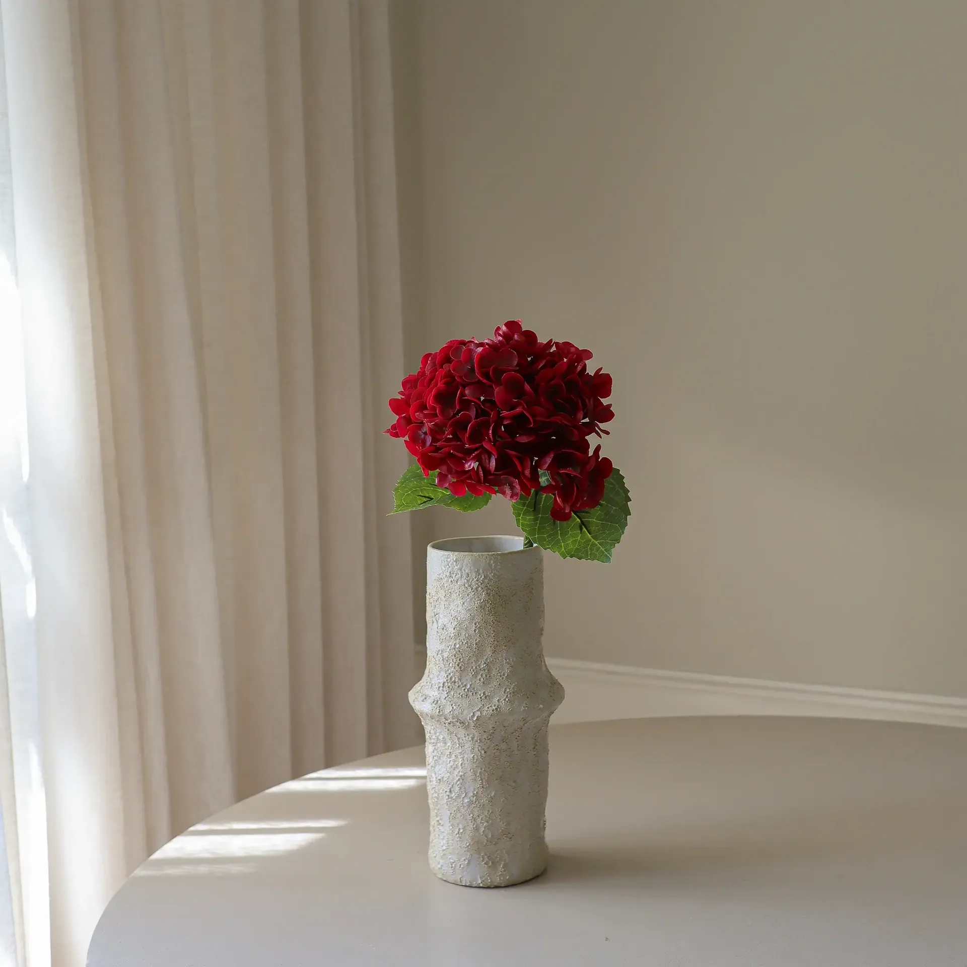 수국 인공 꽃, 레드, 51 cm, 1개 Botané | 보타네