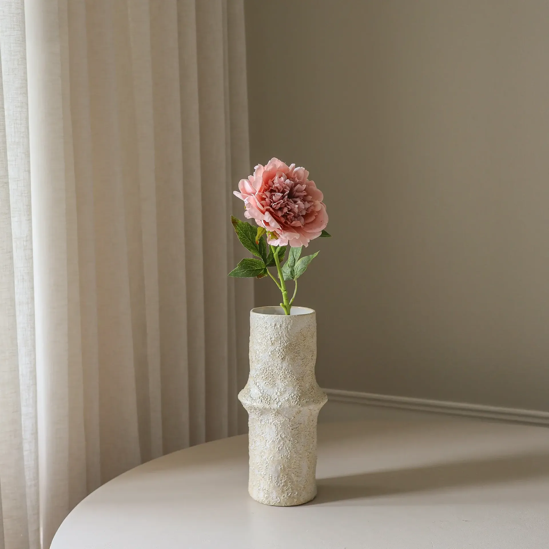 작약 인조 꽃, 더스티 핑크, 56 cm, 1개 Botané | 보타네