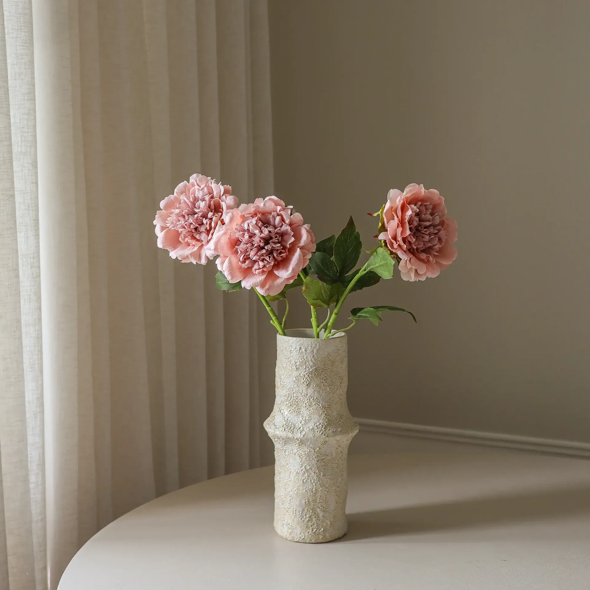작약 인조 꽃, 더스티 핑크, 56 cm, 1개 Botané | 보타네
