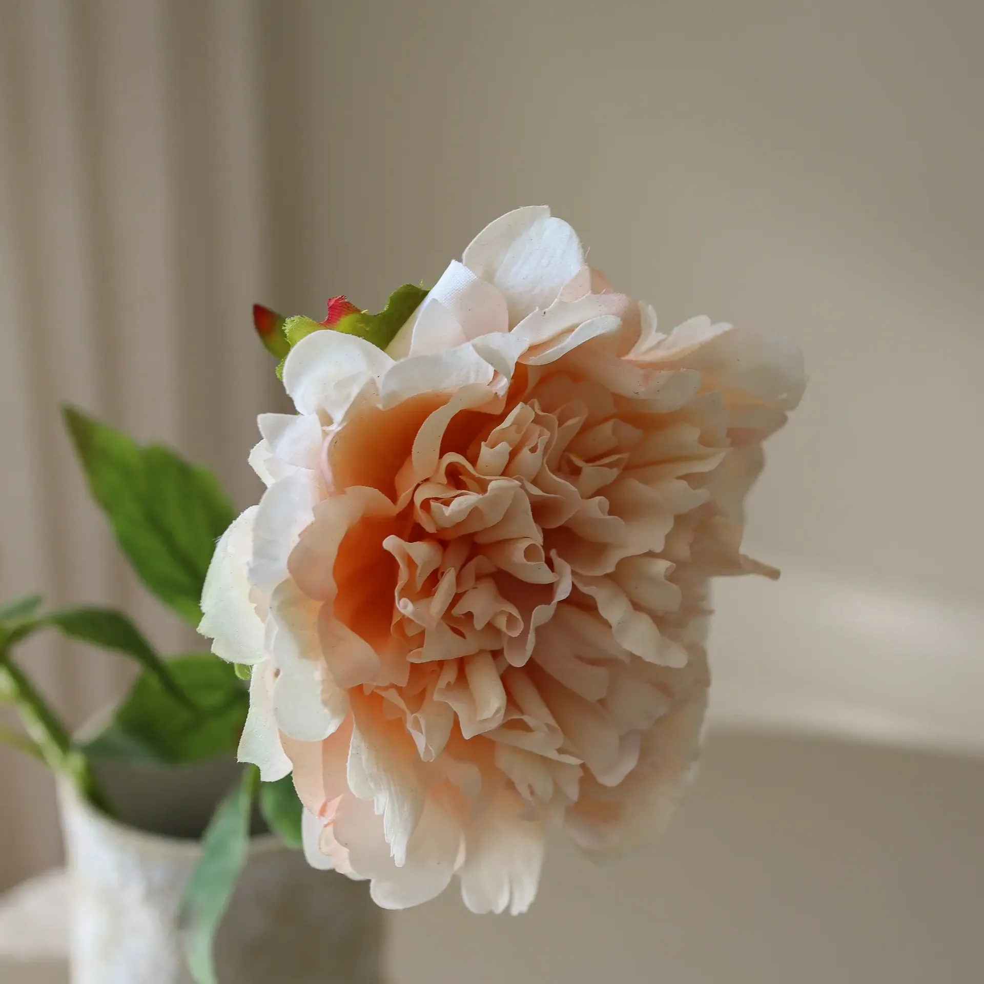 작약 인조 꽃, 연한 핑크, 56 cm, 1개 Botané | 보타네