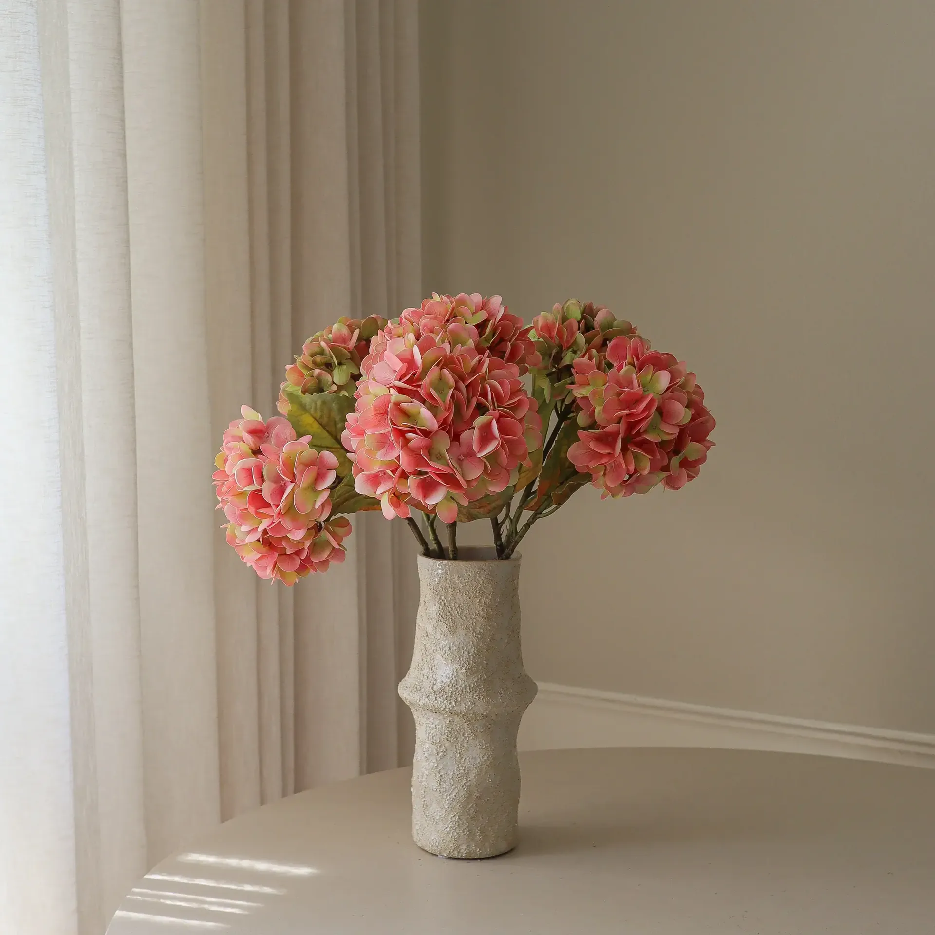 수국 인조 부케, 소프트 핑크, 60 cm, 5개 Botané | 보타네