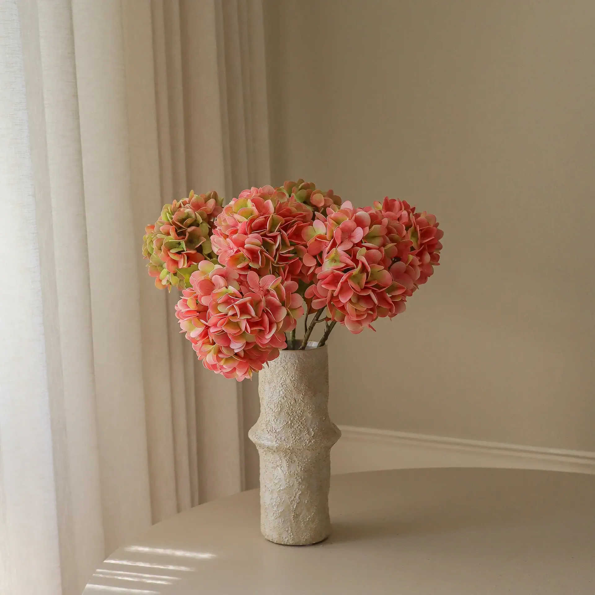 수국 인조 부케, 소프트 핑크, 60 cm, 5개 Botané | 보타네