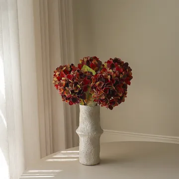 수국 인조 부케 - 딥 버건디, 60 cm, 6개 - Botané | 보타네