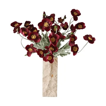 양귀비 조화 꽃다발 - Burgundy, 56 cm, 10 pcs - Botané | 보타네