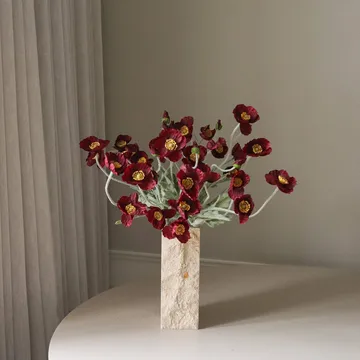 양귀비 조화 꽃다발 - Burgundy, 56 cm, 10 pcs - Botané | 보타네