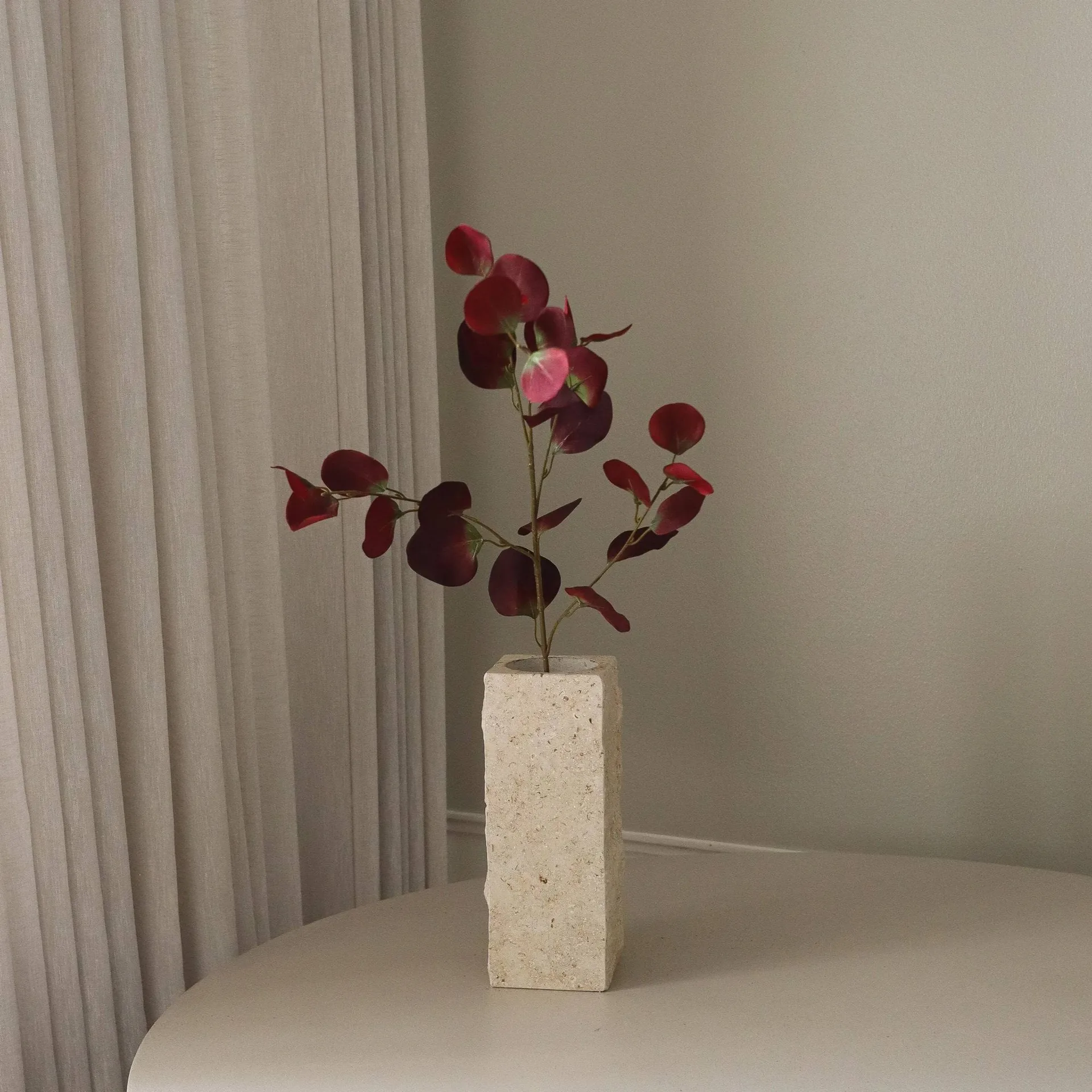 유칼립투스 조화 가지, Burgundy, 84 cm Botané | 보타네