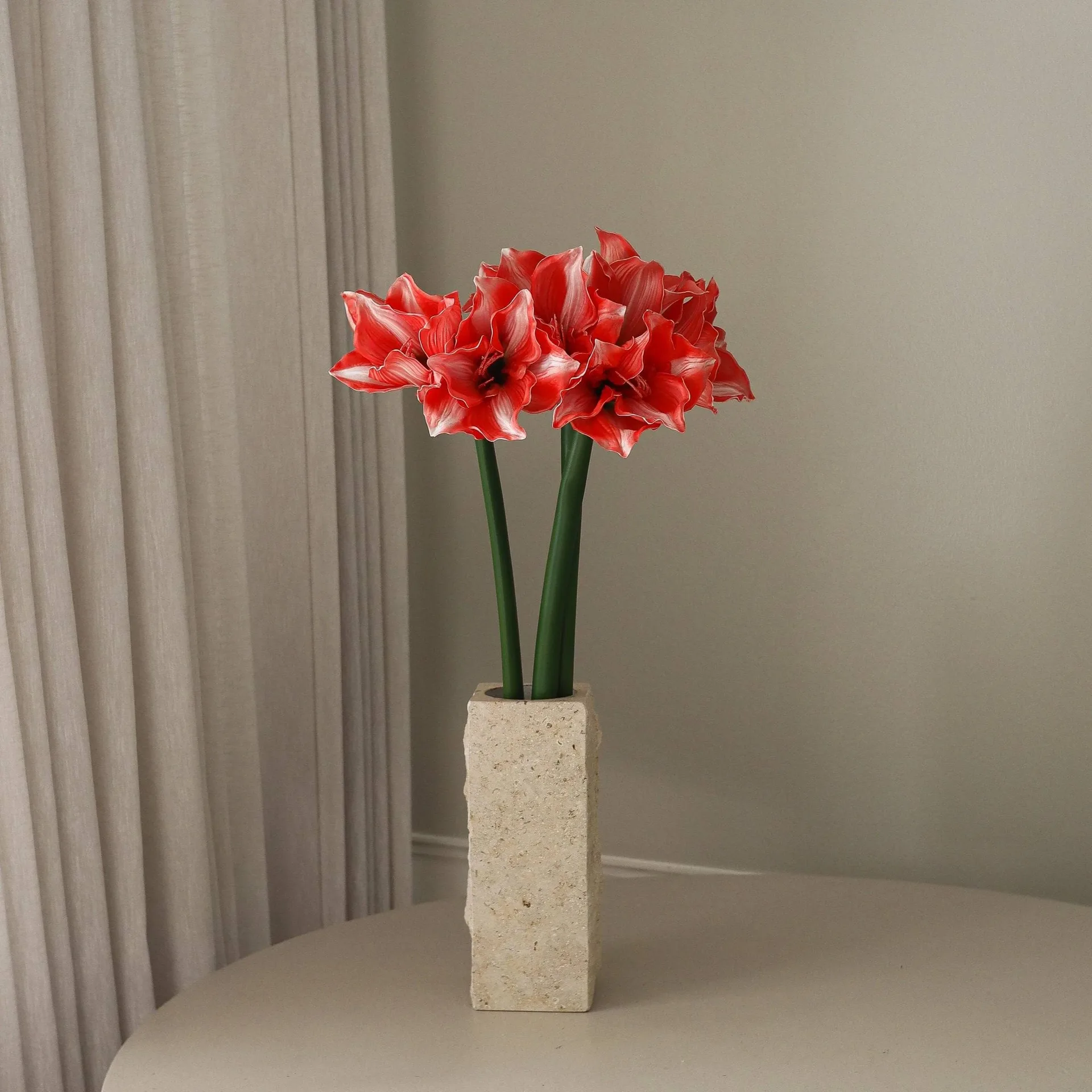 아마릴리스 인조 꽃, Dark red, 72 cm Botané | 보타네