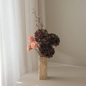 Moody blush 인조 꽃다발 - 수국, 카네이션, 가지, 97 cm - Botané | 보타네
