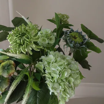 Sage Garden 인조 부케 - 수국-반선인장 다알리아 112 cm, 10개 - Botané | 보타네