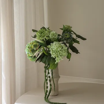 Sage Garden 인조 부케 - 수국-반선인장 다알리아 112 cm, 10개 - Botané | 보타네